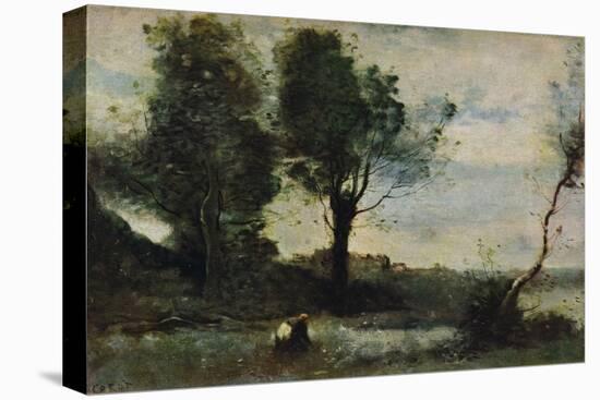 Wood Gatherers, c1865, (1913)-Jean-Baptiste-Camille Corot-Premier Image Canvas