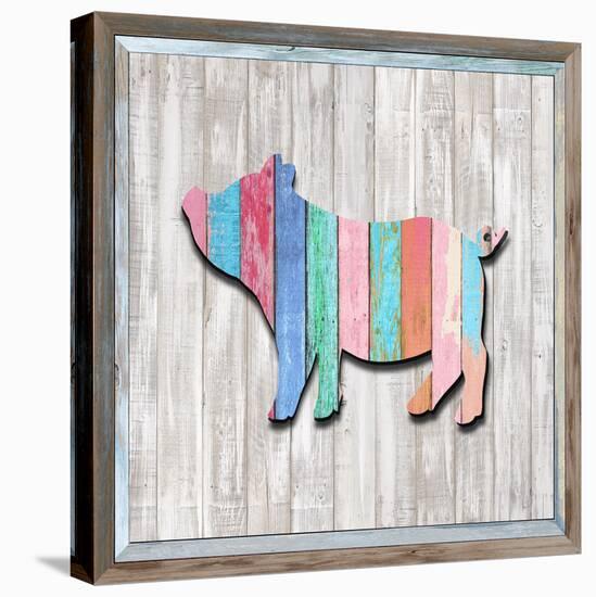 Wood Piglet, 2024-Tim Ashwood-Stretched Canvas