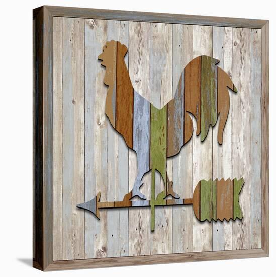 Wood Rooster, 2024-Tim Ashwood-Stretched Canvas