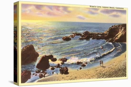 Wood's Cove, Laguna Beach, California-null-Stretched Canvas