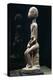 Wood Sculpture Depicting Mother and Child-null-Premier Image Canvas