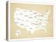 Wood USA Map-Kindred Sol Collective-Stretched Canvas