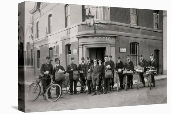 Woodbridge Post Office and Staff, Suffolk, 1912-English Photographer-Premier Image Canvas