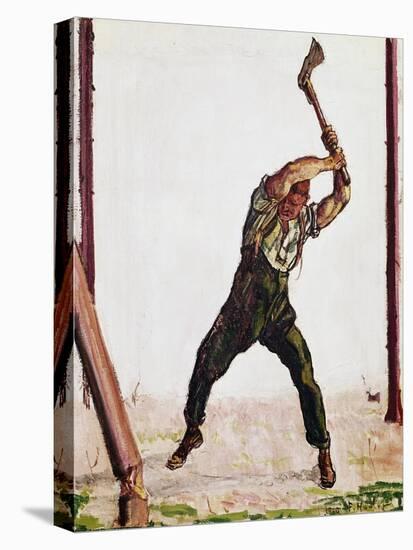 Woodcutter, 1910-Ferdinand Hodler-Premier Image Canvas