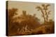 Wooded Hilly Landscape with Peasants-Jean Baptiste Pillement-Premier Image Canvas