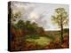 Wooded Landscape with a Cottage, Sheep and a Reclining Shepherd, c.1748-50-Thomas Gainsborough-Premier Image Canvas