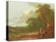 Wooded Landscape with a Man Talking to Two Seated Women-Thomas Gainsborough-Premier Image Canvas