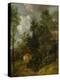 Wooded Landscape with Country House and Two Figures, C.1752-Thomas Gainsborough-Premier Image Canvas