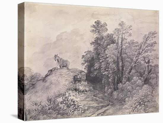 Wooded Landscape with Horse and Boy Sleeping, C.1757-Thomas Gainsborough-Premier Image Canvas