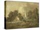 Wooded Landscape with Village Scene, Early 1770-72-Thomas Gainsborough-Premier Image Canvas