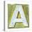 Wooden Alphabet Block, Letter A-donatas1205-Stretched Canvas