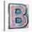 Wooden Alphabet Block, Letter B-donatas1205-Stretched Canvas