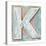 Wooden Alphabet Block, Letter K-donatas1205-Stretched Canvas