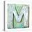 Wooden Alphabet Block, Letter M-donatas1205-Stretched Canvas