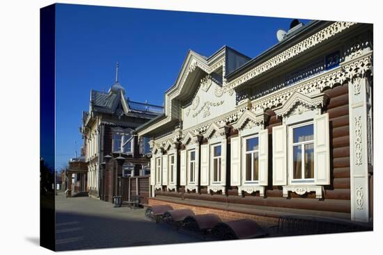 Wooden Architecture, the House of Europe, Irkutsk, Siberia, Russia, Eurasia-Bruno Morandi-Premier Image Canvas