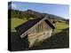 Wooden Barns Dot the Alpine Landscape, Near Garmisch-Partenkirchen and Mittenwald, Bavaria, Germany-Gary Cook-Premier Image Canvas