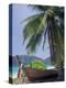Wooden Boat Beneath Palm Trees on Beach, off the Island of Phuket, Thailand-Ruth Tomlinson-Premier Image Canvas