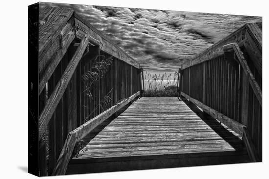 Wooden Bridge Myrtle Beach SC-null-Stretched Canvas