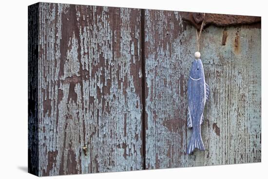 Wooden Fish, Fish, Door, Old-Andrea Haase-Premier Image Canvas