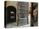 Wooden Fortified Gates and Alley of Medieval Town, Buonconvento, Italy-Dennis Flaherty-Premier Image Canvas