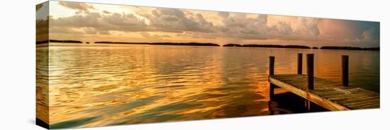 Wooden Jetty at Sunset-Philippe Hugonnard-Premier Image Canvas