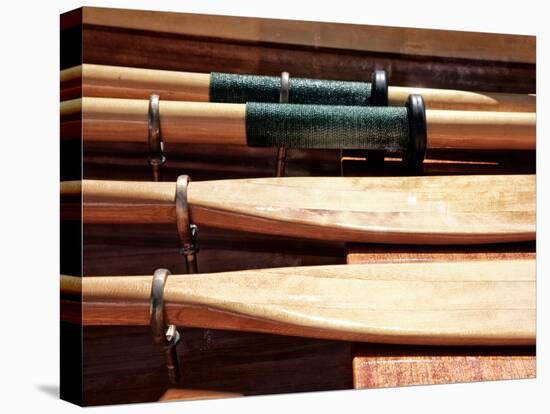 Wooden Oars-Savanah Plank-Stretched Canvas