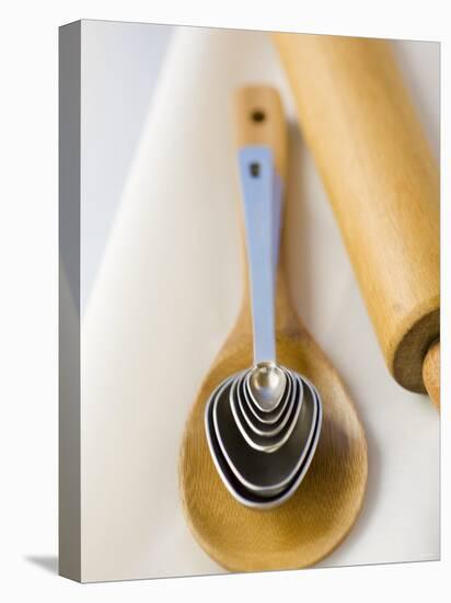 Wooden Spoon, Measuring Spoons and Rolling Pin-Greg Elms-Premier Image Canvas