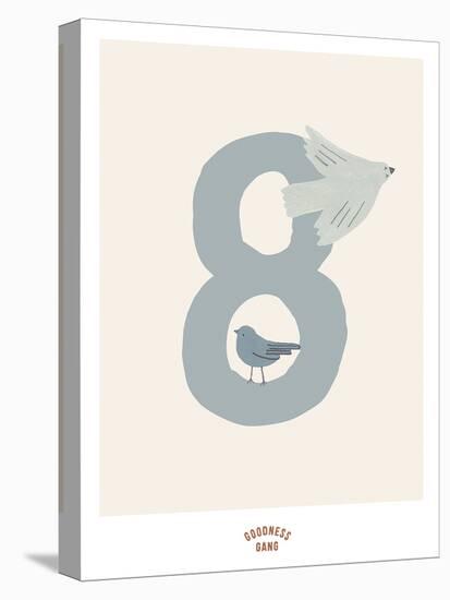 Woodland Numbers - Eight-Goodness Gang-Stretched Canvas