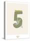 Woodland Numbers - Five-Goodness Gang-Stretched Canvas