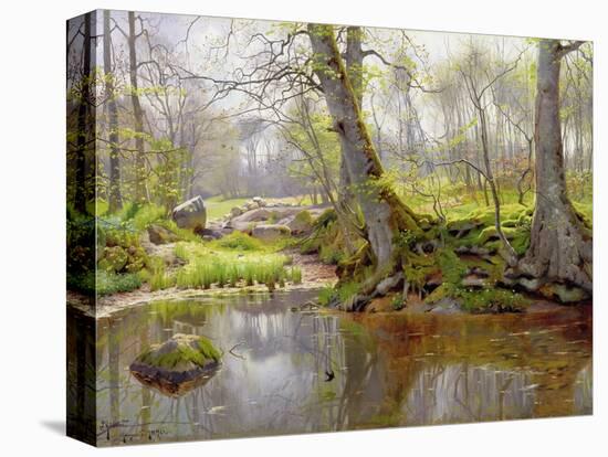 Woodland Pond, 1890-Peder Mork Monsted-Premier Image Canvas
