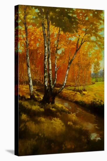 Woodland Stream I-Graham Reynolds-Stretched Canvas