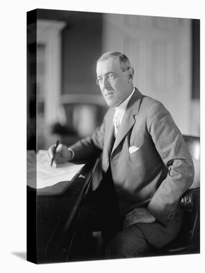 Woodrow Wilson, c.1913-Harris & Ewing-Premier Image Canvas