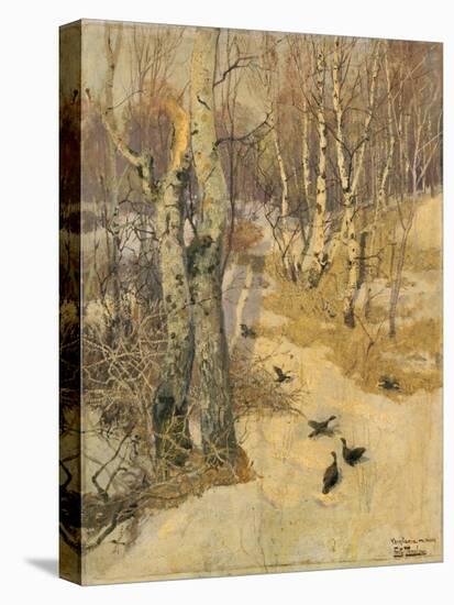 Woods Covered with Snow, 19th Century-Frits Thaulow-Premier Image Canvas