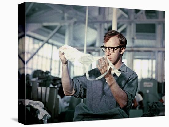 Woody Allen Take the Money and Run 1969 Directed by Woody Allen-null-Stretched Canvas