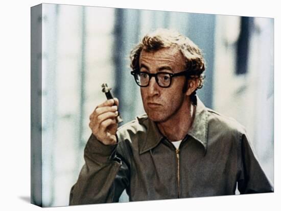 Woody Allen Take the Money and Run 1969 Directed by Woody Allen-null-Stretched Canvas