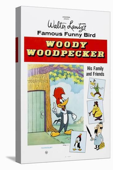 Woody Woodpecker, Chilly Willy (Bottom Left), Ca. Mid 1950s-null-Stretched Canvas