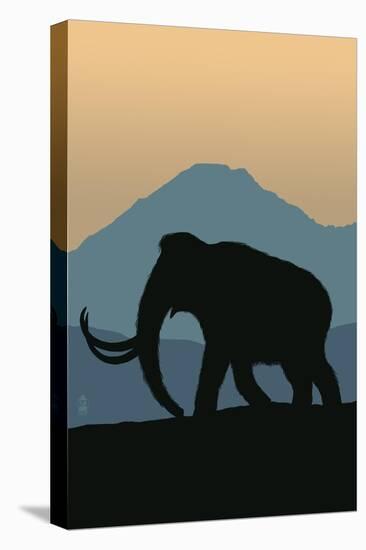 Woolly Mammoth-Lantern Press-Stretched Canvas