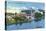 Worcester, Massachusetts - Bridge View of White City-Lantern Press-Stretched Canvas
