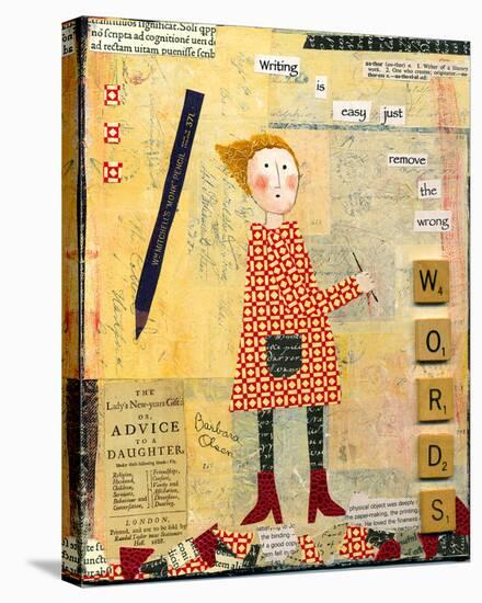 Words-Barbara Olsen-Stretched Canvas