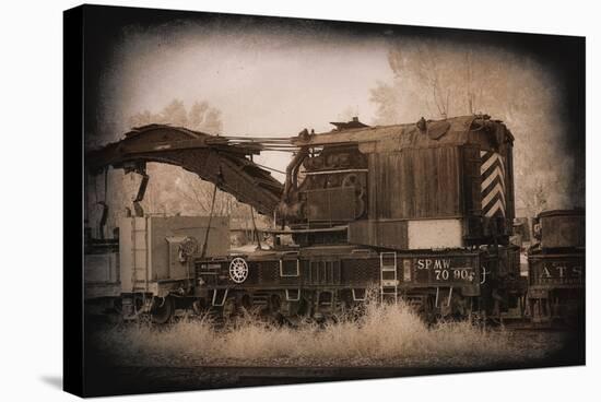 Work Train-George Johnson-Stretched Canvas