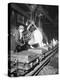 Worker Pouring Hot Steel into Molds at Auto Manufacturing Plant-Ralph Morse-Premier Image Canvas