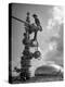 Workman Standing on Machinery at Natural Gas Plant-Thomas D^ Mcavoy-Premier Image Canvas