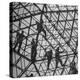 Workmen Covering Top of the Geodesic Dome, Ford Rotunda Outside their River Rouge Plant-Howard Sochurek-Premier Image Canvas