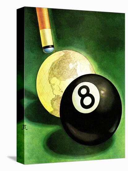 "World as Cue Ball," January 25, 1941-Emmett Watson-Premier Image Canvas