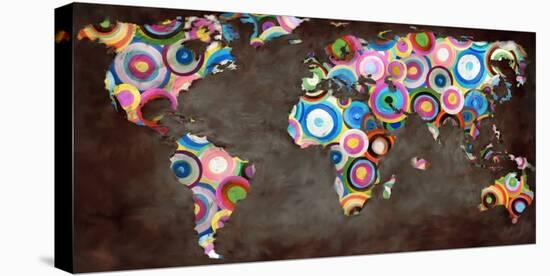 World in circles-Joannoo-Stretched Canvas