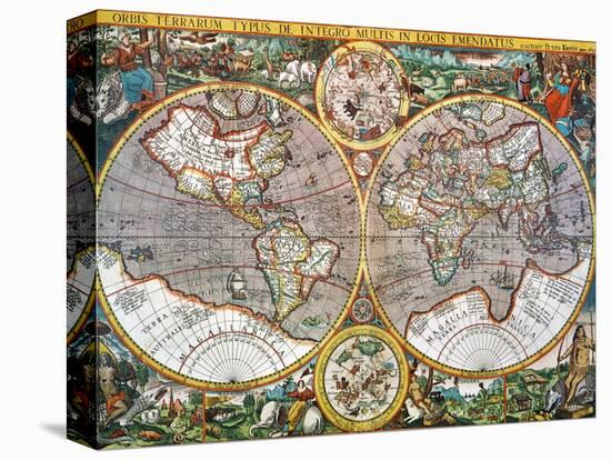 World Map, 1607-Pieter Van der Keere-Premier Image Canvas
