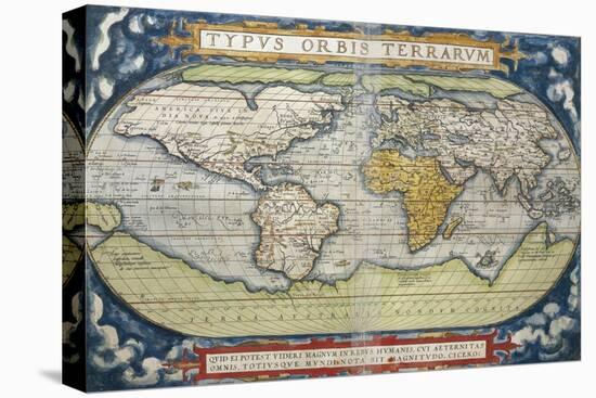 World Map from Theatrum Orbis Terrarum, 1570-null-Premier Image Canvas