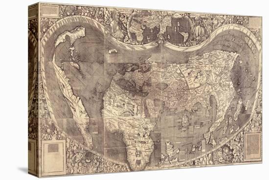 World Map Universalis Cosmographia, 1507-Martin Waldseemüller-Premier Image Canvas