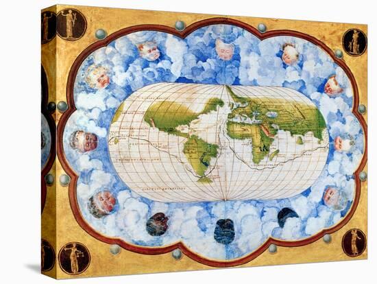 World Map-Battista Agnese-Premier Image Canvas