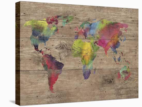 World of Colours - Vintage-Sandra Jacobs-Stretched Canvas